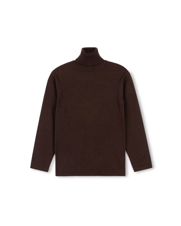 Fitted Flat Knit Turtleneck Online - Image 3