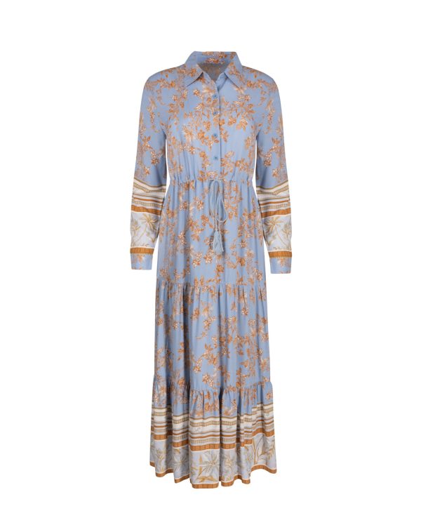 Elastic Waist Printed Maxi Dress Discount - Image 3