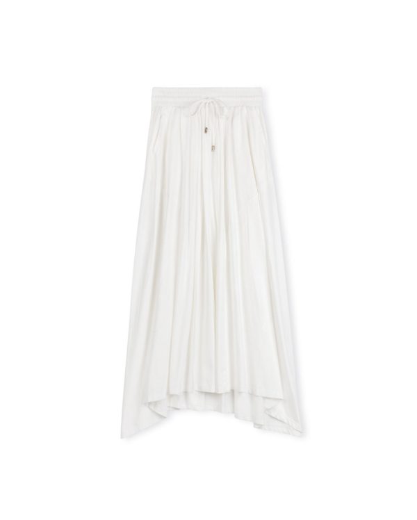 Maxi Poplin Patch Detailed Skirt Online - Image 2