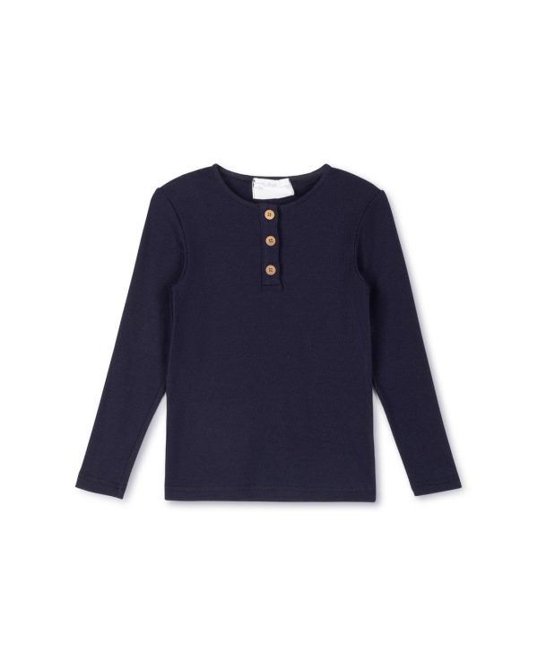 Ribbed Henley Tee Sale - Image 2