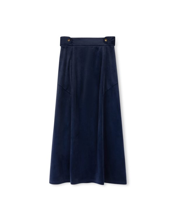 Maxi Skirt With Button Detail For Cheap