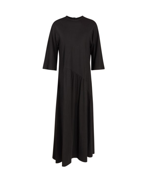Cotton Smock Diagonal Waist Dress Fashion