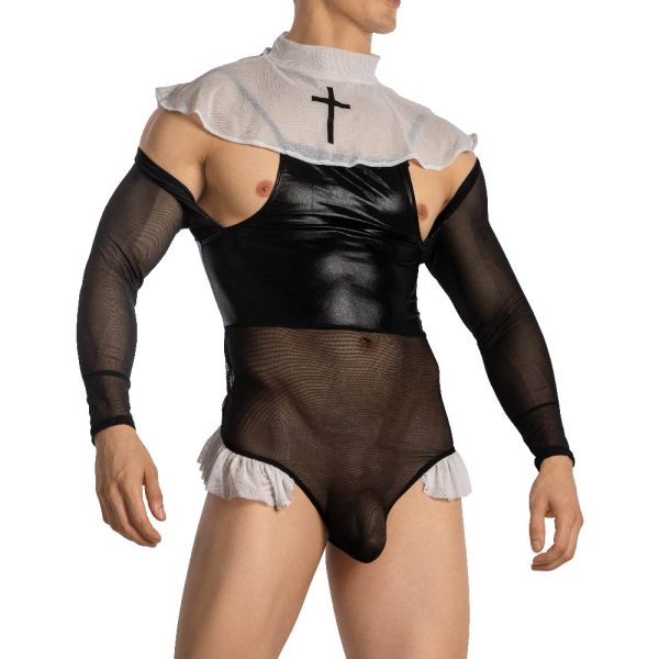 Secret Male Sexy Nun Costume for Men SMT003 Sale - Image 2