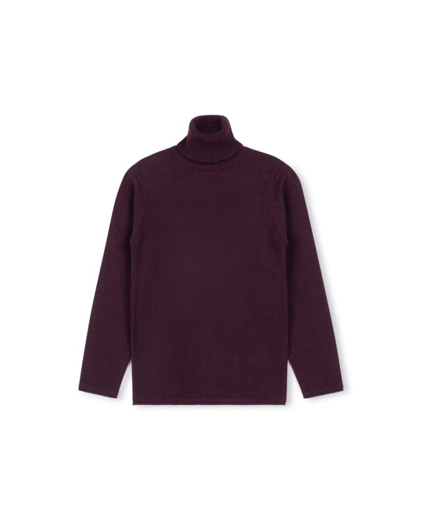 Fitted Flat Knit Turtleneck Online - Image 4