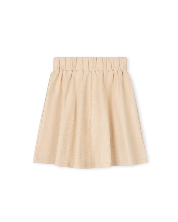 Basic Ribbed A-line Skirt Sale - Image 3
