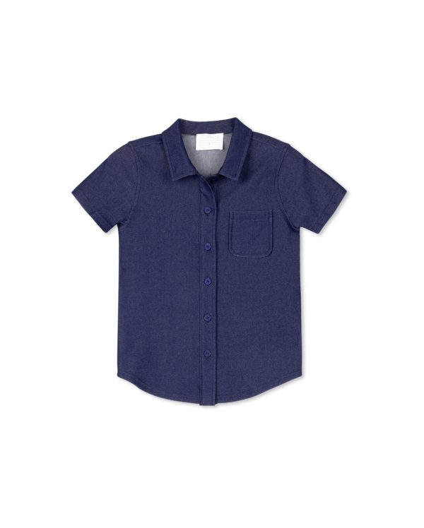 Rounded Bottom Button Down Polo Sale - Image 3