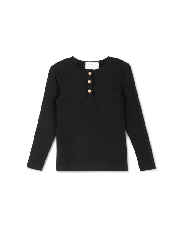Ribbed Henley Tee Sale - Image 3