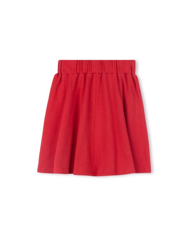 Basic Ribbed A-line Skirt Sale - Image 5