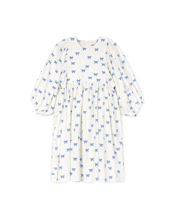 Roven - Bow Printed Dress Online Sale - Image 2
