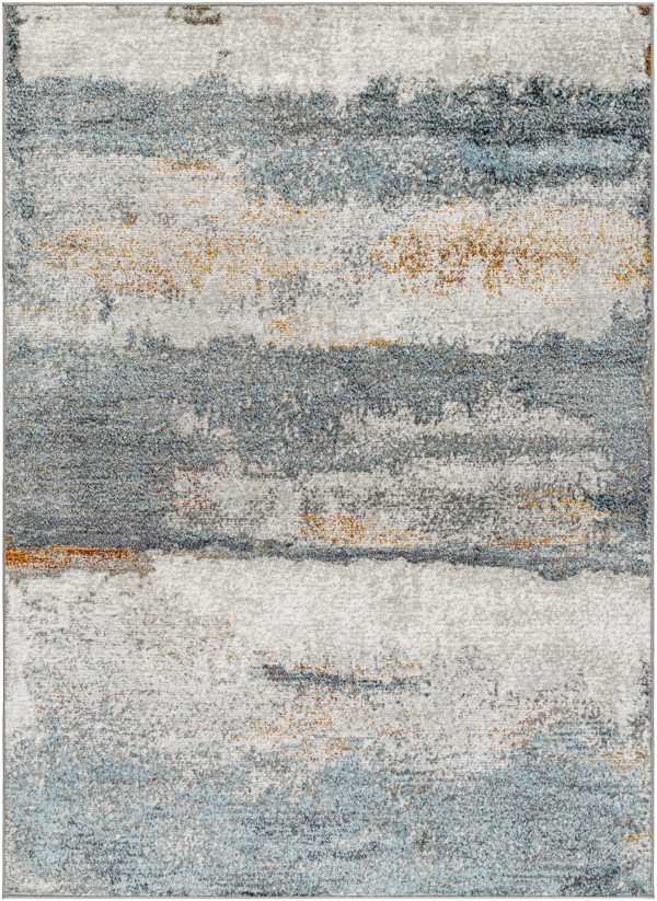 Sample Adam Gray Blue Abstract Area Rug Fashion