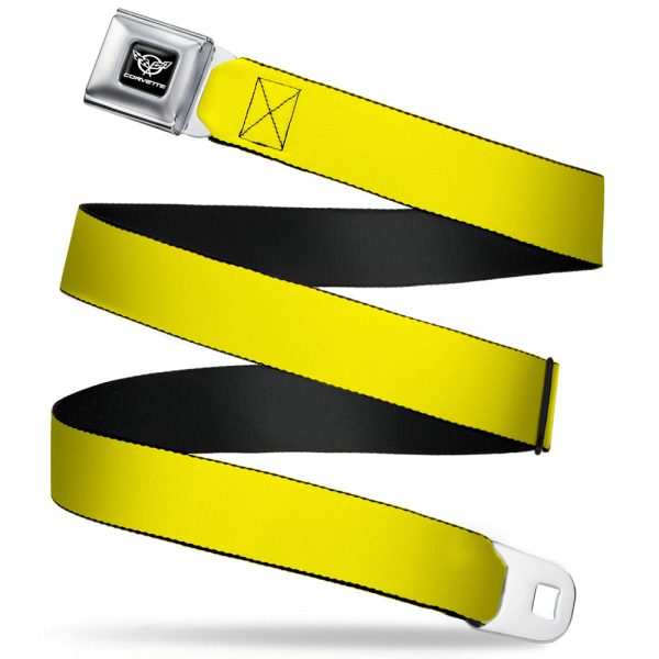 Corvette Seatbelt Belt - Yellow Webbing on Sale