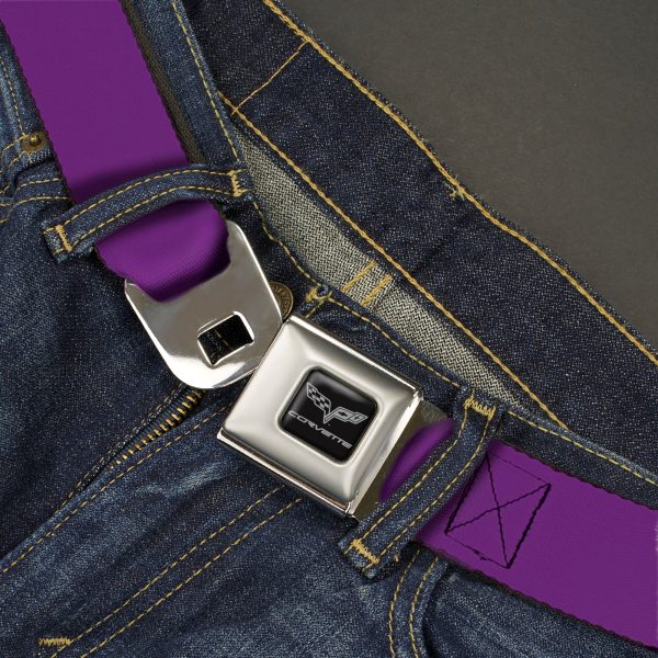 C6 Seatbelt Belt - Purple Webbing on Sale - Image 2